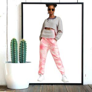 Grlfrnd Helena Pink Juicy Fruit Denim Straight Jeans, Size 25 (NWOT)